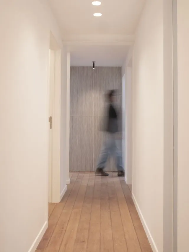 Le couloir des bureaux